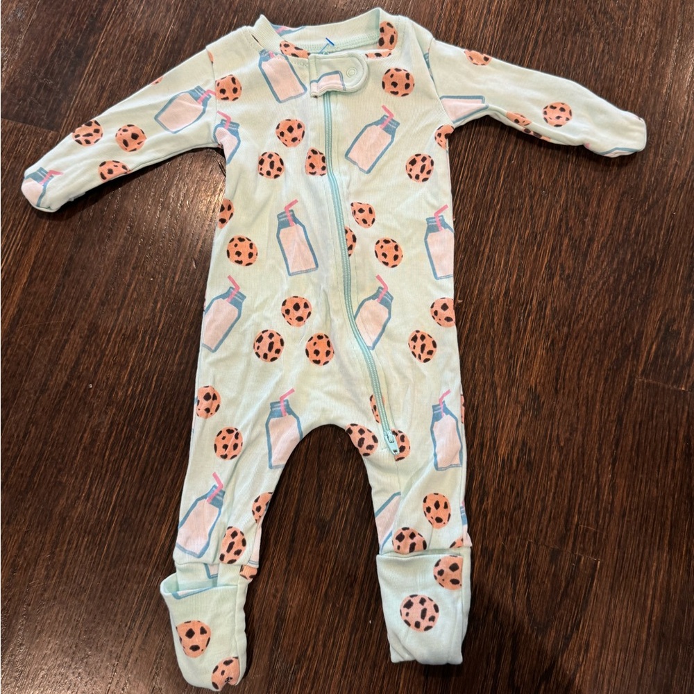 Monica and Andy milk and cookies newborn sleeper